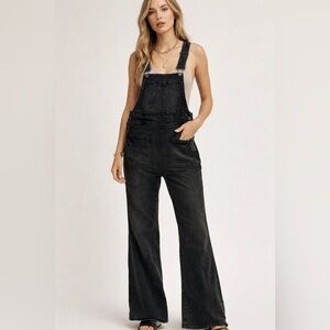 Free People denim overalls , sz 26